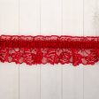 65mm Garter Belt Lace - Red Hot on Sale