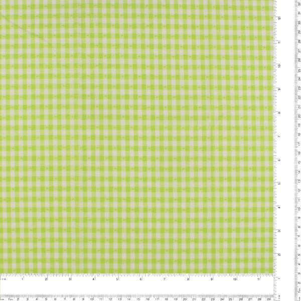 Clipped Gingham - BELLA - 003 - Lime For Sale