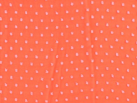 Clipped Chiffon - ROSY - Orange For Sale