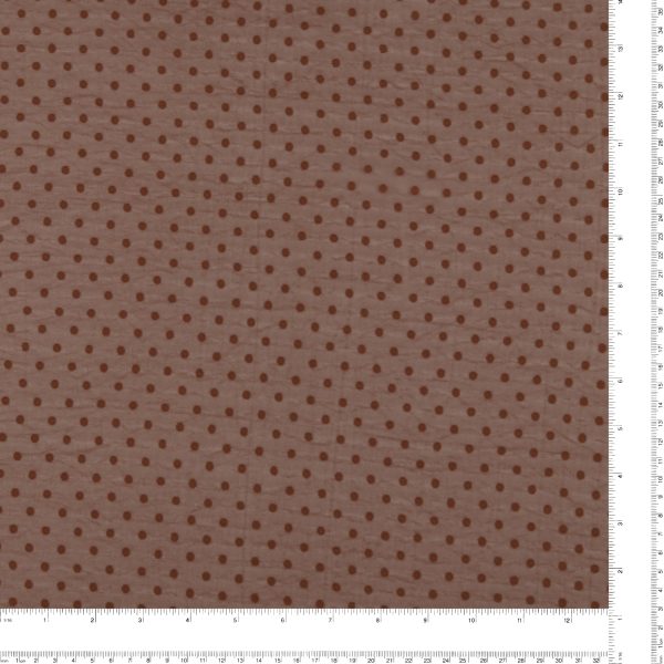 Chiffon with Dot - ROSY - Brown Fashion