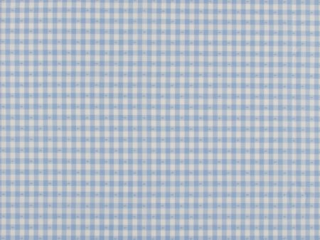 Clipped Gingham - BELLA - 001 - Blue Hot on Sale