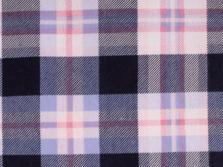 CHELSEA Flannelette Print - Plaids - Navy   Blue   Pink Online Sale